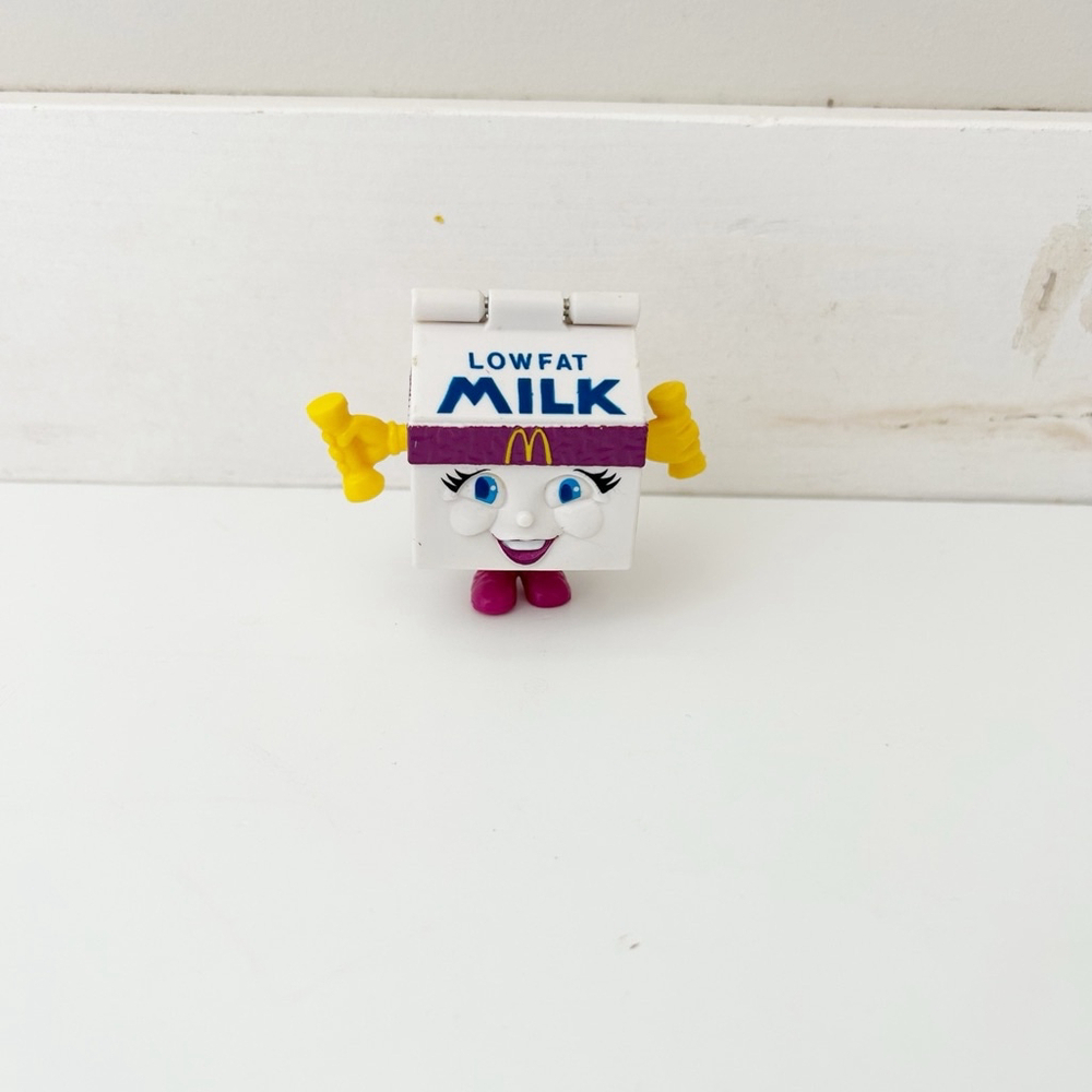 Vintage 1993 McDonald's Toy Milk Carton Transformer Figurine Happy Meal Toy
